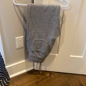 grey sweat pants. super soft